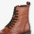 S.Oliver Ladies Brown Lace-Up Boots with Chunky Black Sole