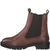 Full view of S. Oliver Chelsea brown ankle boot.