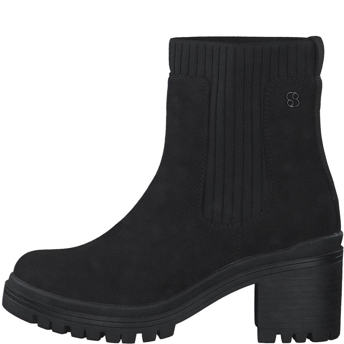 Front view of S. Oliver Stretch Fit Ankle Boot.