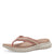 Angled view of s.Oliver rose pink sandal highlighting the stylish strap.