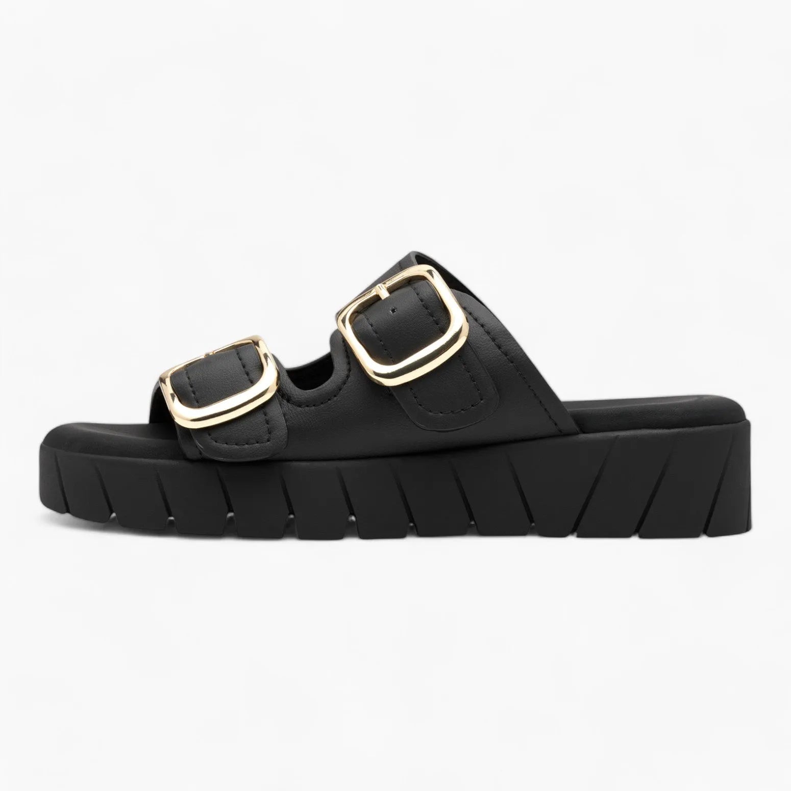 S. Oliver Black Mule Sandal – Stylish & Comfortable - Leavys Shoes