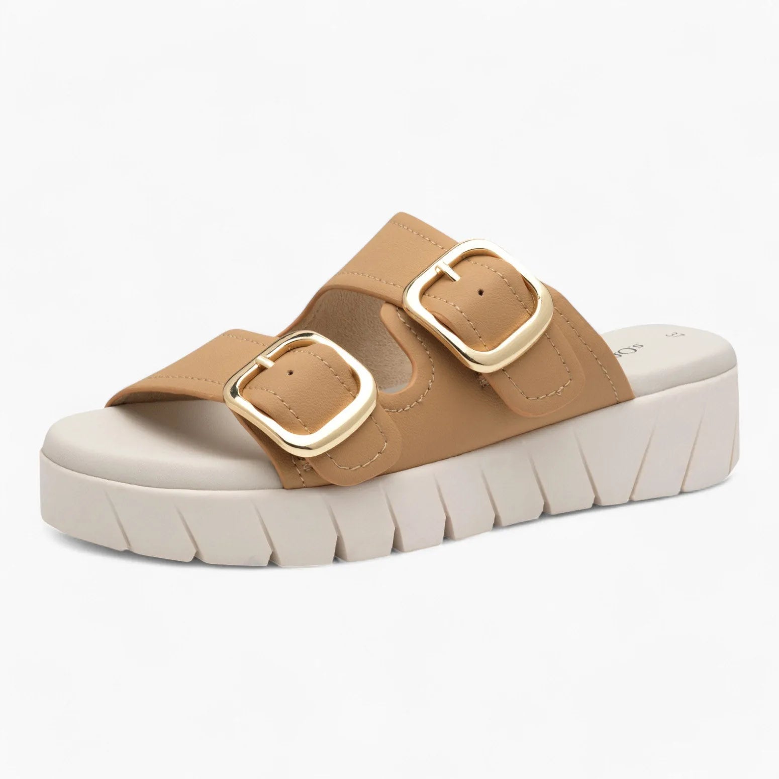 S. Oliver Camel Mule Sandal – Sporty & Stylish - Leavys Shoes