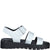 S.Oliver White Strappy Summer Sandal with Black Sole