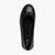 Jana Women's Black Vegan Ballerina with Bow & Hidden Wedge