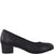 Comfortable Low Block Heel Shoe in Black by Jana - Leavys Shoes