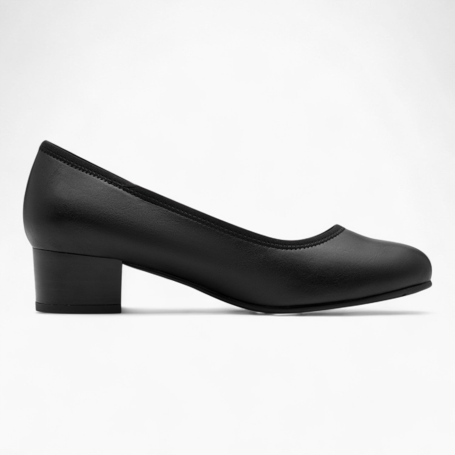 Jana Softline Black Block Heel – Wide Fit & Dressy Comfort