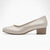Jana Softline Beige Block Heel – Wide Fit & Pearlized Elegance - Leavys Shoes