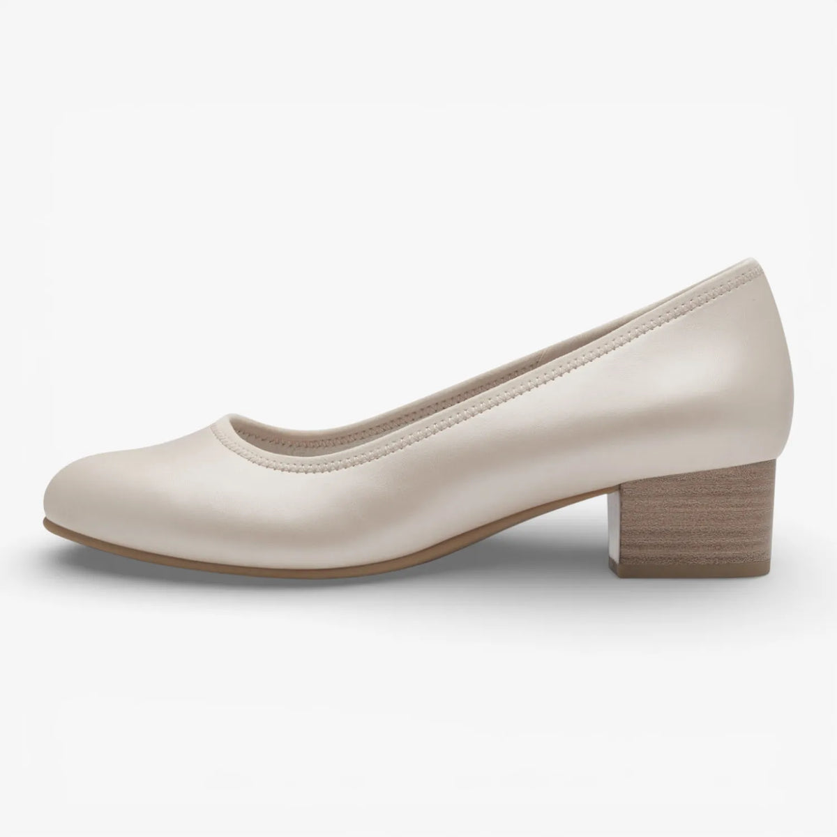 Jana Softline Beige Court Shoes (Wide Fit H, Vegan) – 8-22360-42 902