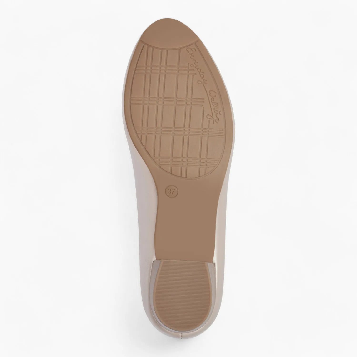 Jana Softline Beige Block Heel – Wide Fit & Pearlized Elegance - Leavys Shoes