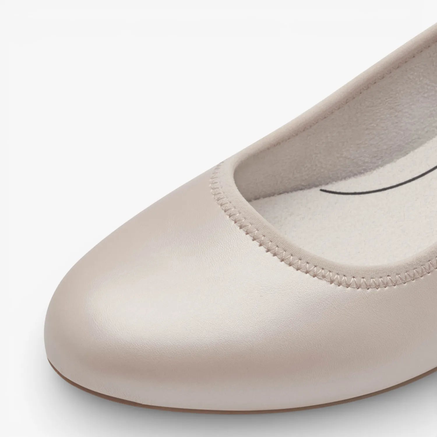 Jana Softline Beige Court Shoes (Wide Fit H, Vegan) – 8-22360-42 902