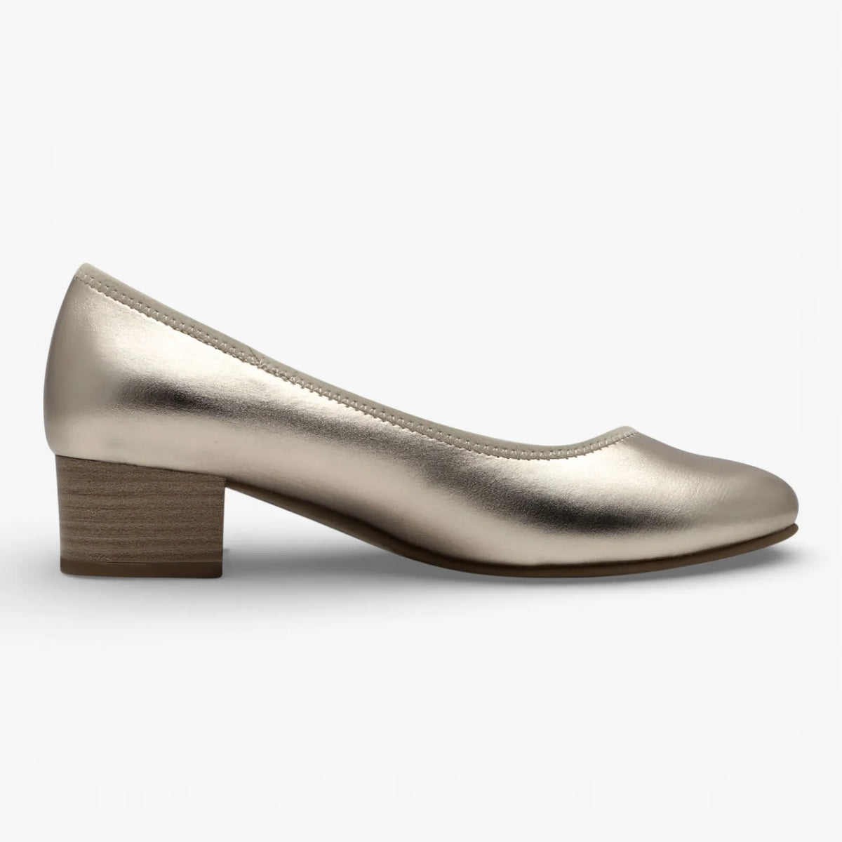 Jana Softline Champagne Court Shoes (Wide Fit H, Vegan) – 8-22360-42 954