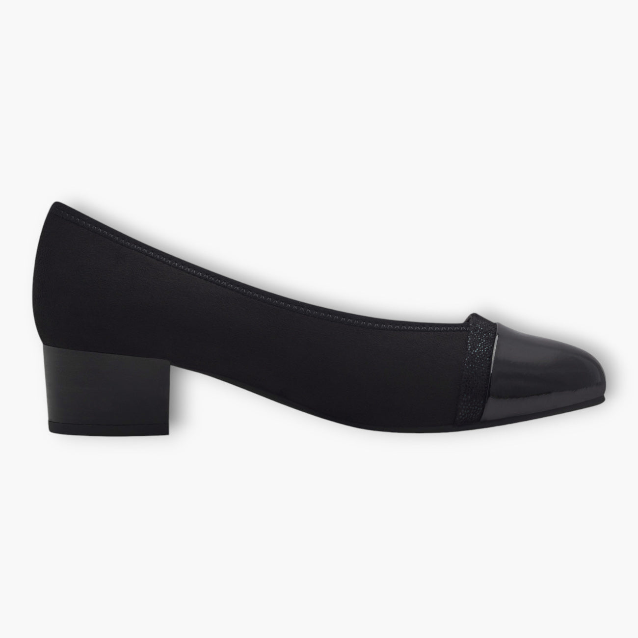 Jana Low Block Heel Shoe - Classic Elegance for Every Occasion - Leavys Shoes