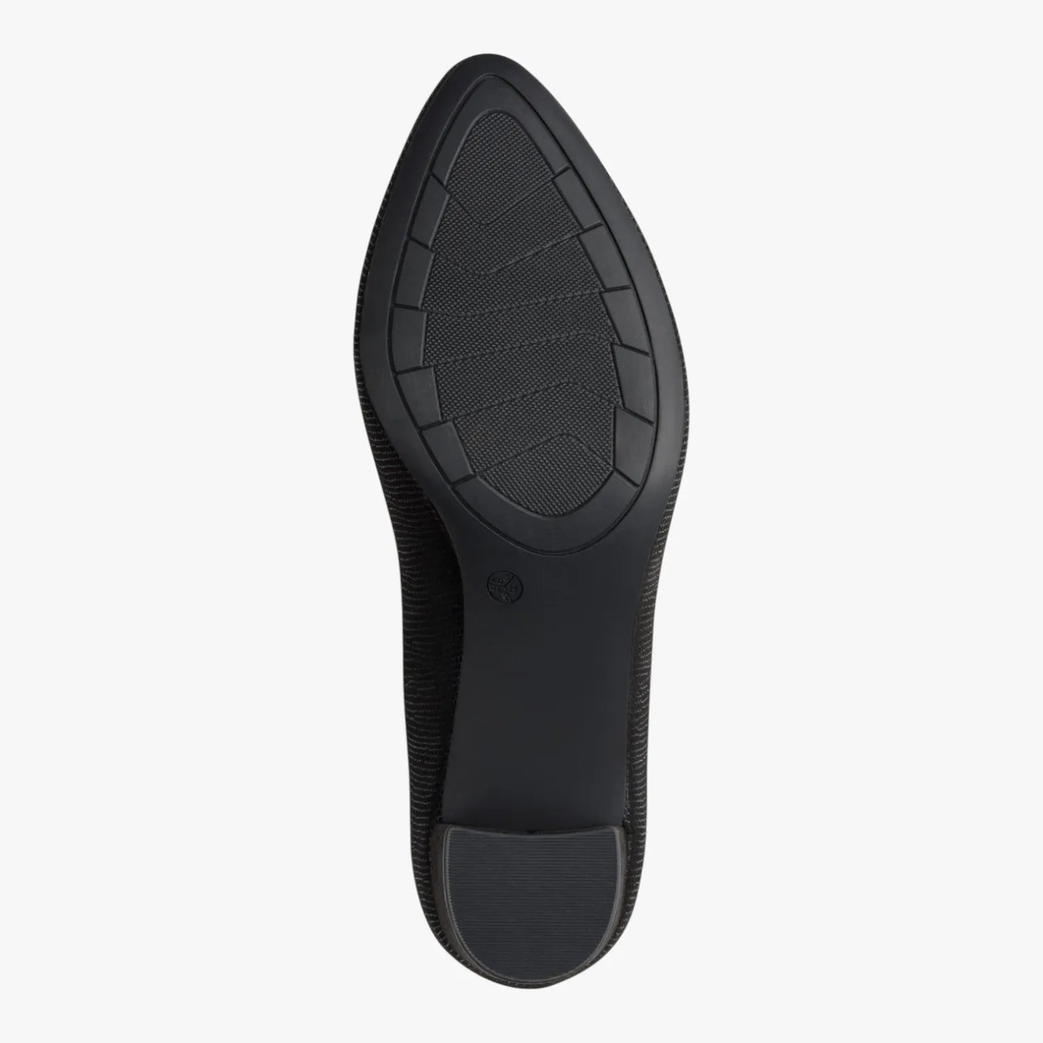 Jana Softline Black Metallic Court Shoe (Wide Fit H) – 8-22461-46 012