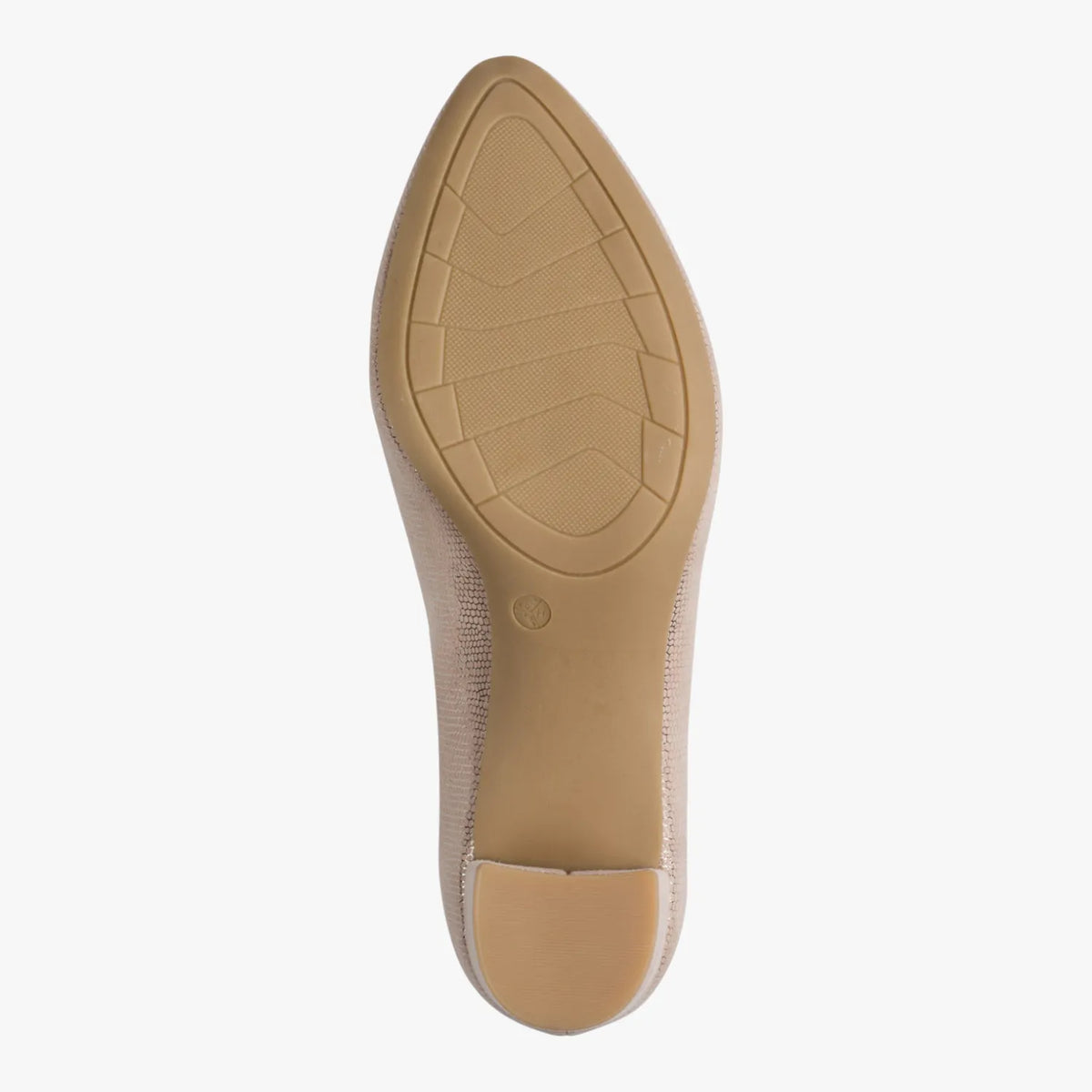 Jana Softline Beige Metallic Court Shoe (Wide Fit H) – 8-22461-46 496