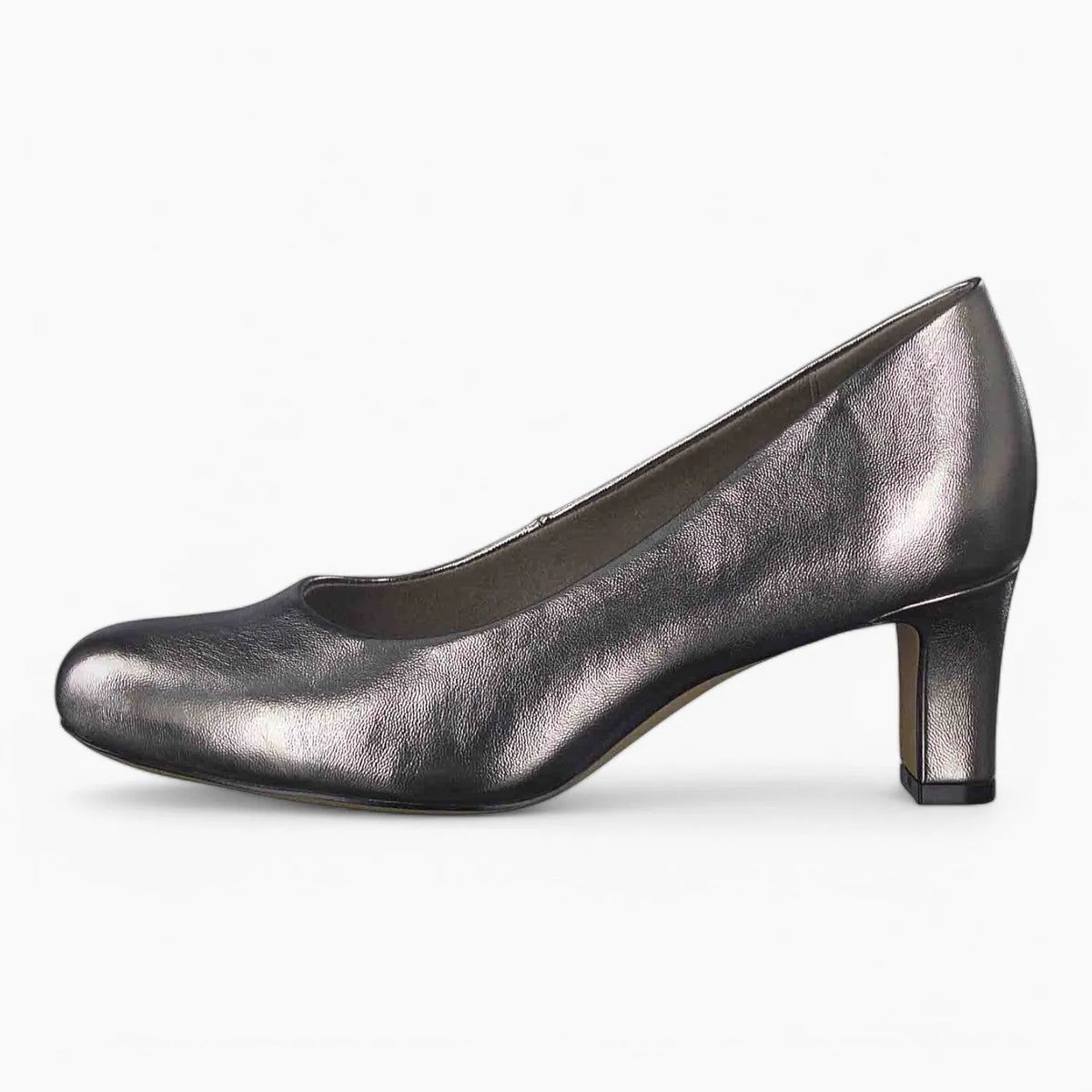 Pewter Low Heel – Elegant &amp; Comfortable Wide Fit - Leavys Shoes