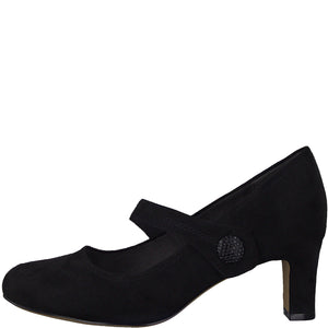 Front view of the elegant Low Heel Shoe with a Strap