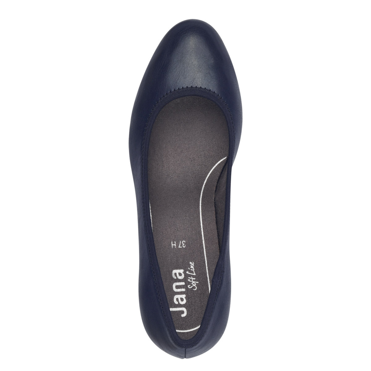 Close-up of the rounded toe, designed for maximum comfort and style.
