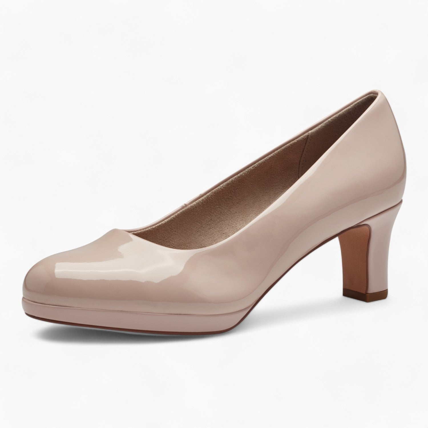 Jana Rose Pink Patent Court Shoe – Stylish & Comfortable