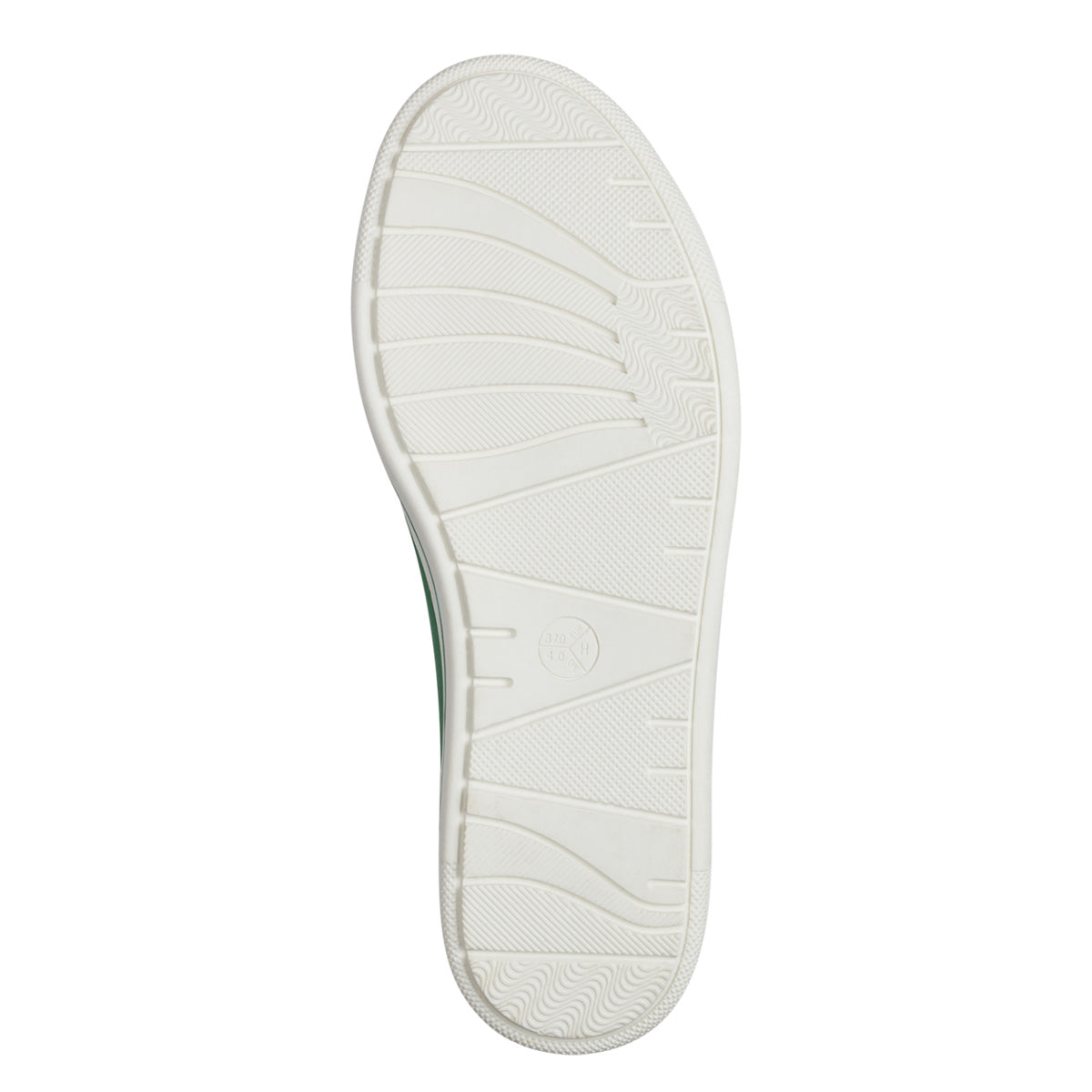 Sole view presenting the eco-friendly, contrasting outsole.