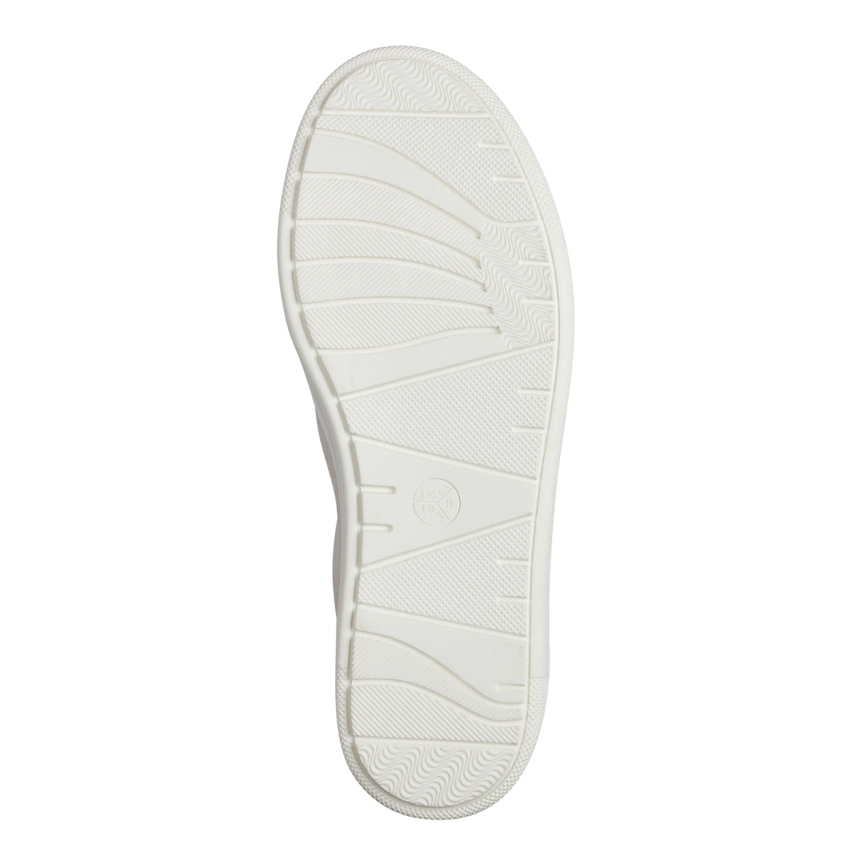 Sole view depicting the eco-friendly off white outsole.