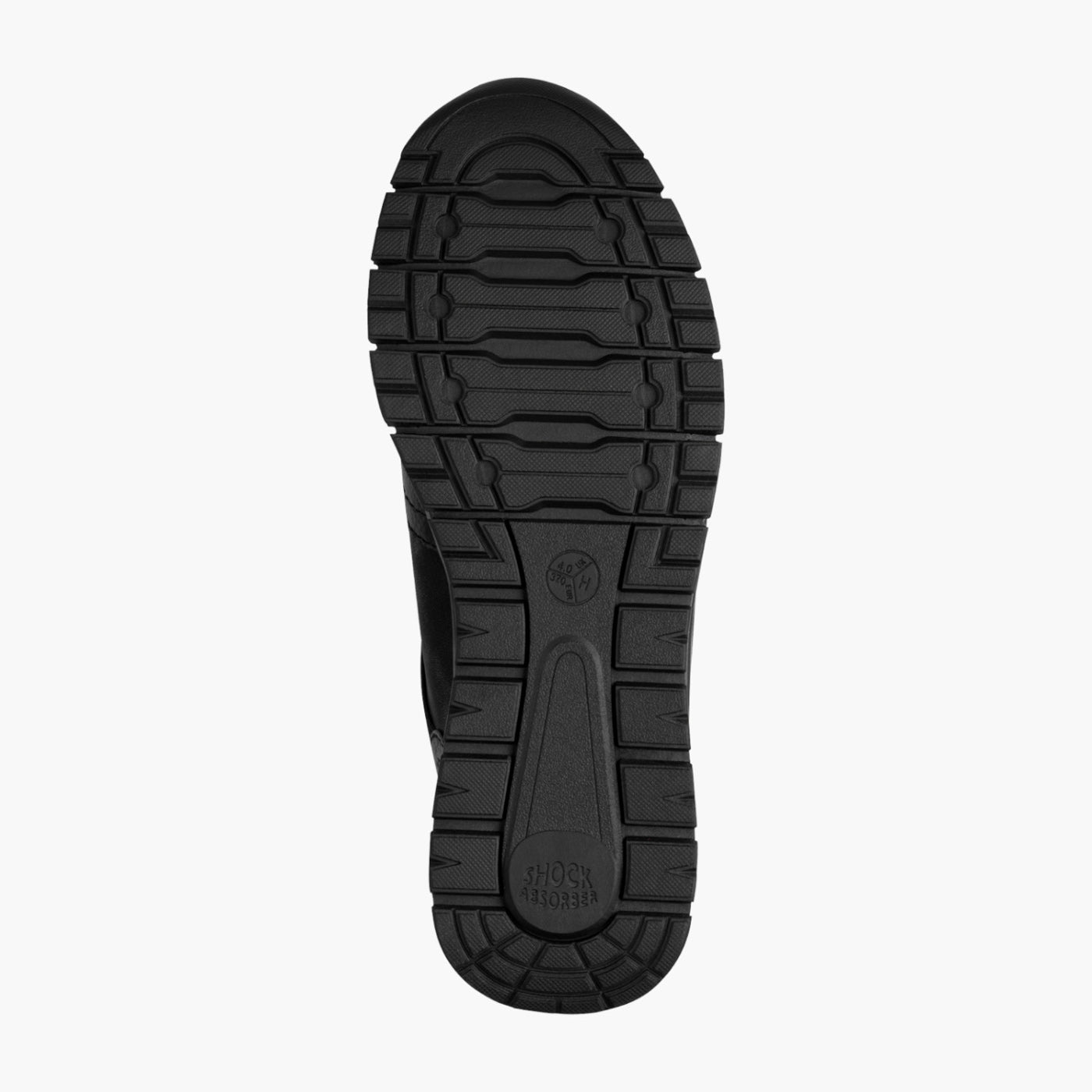 Jana Vegan Lace-Up Trainer in Black with Side Zip – TEX Comfort - Leavys Shoes