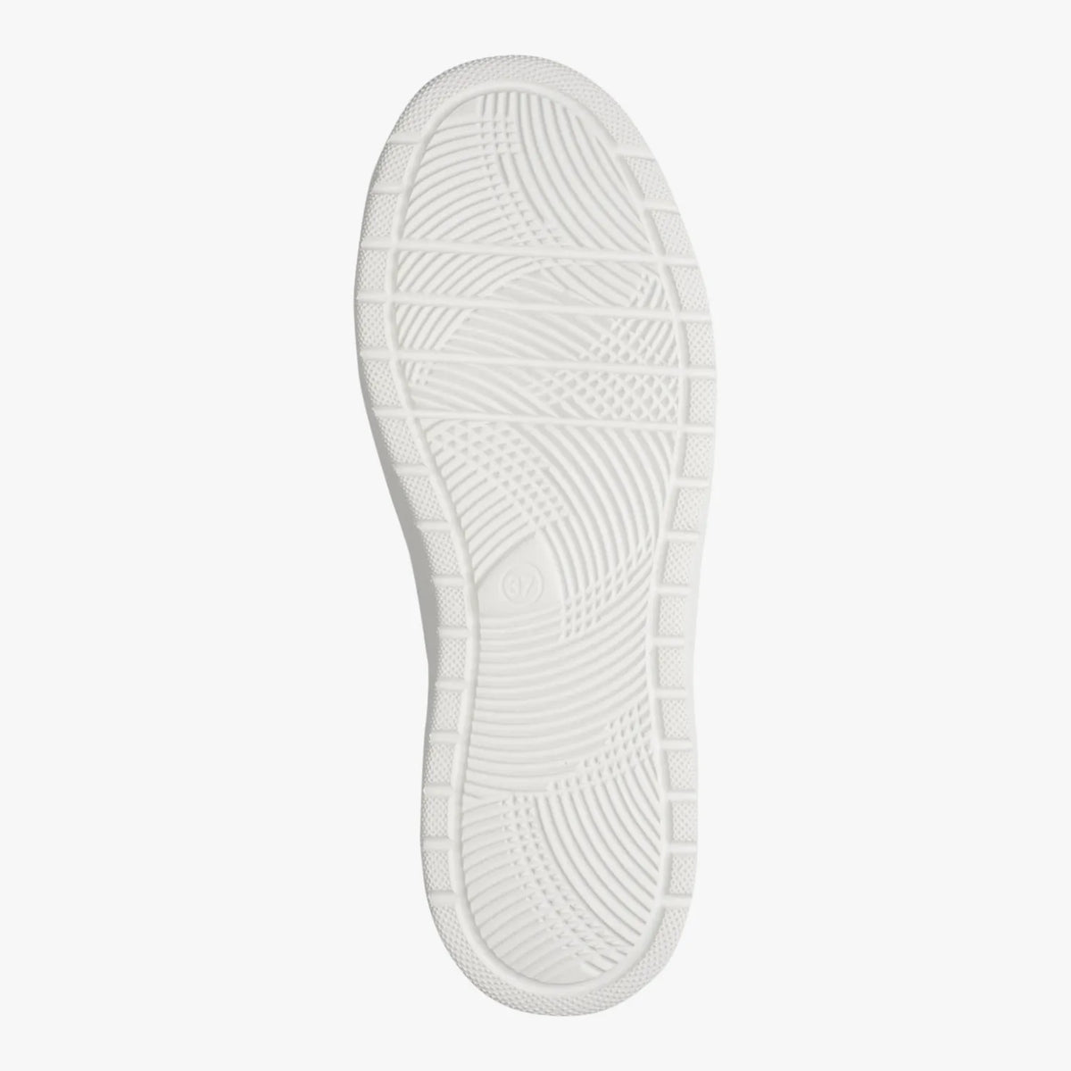 Jana Softline Wht Leo Metal Lace-Up Trainer (Wide Fit H)