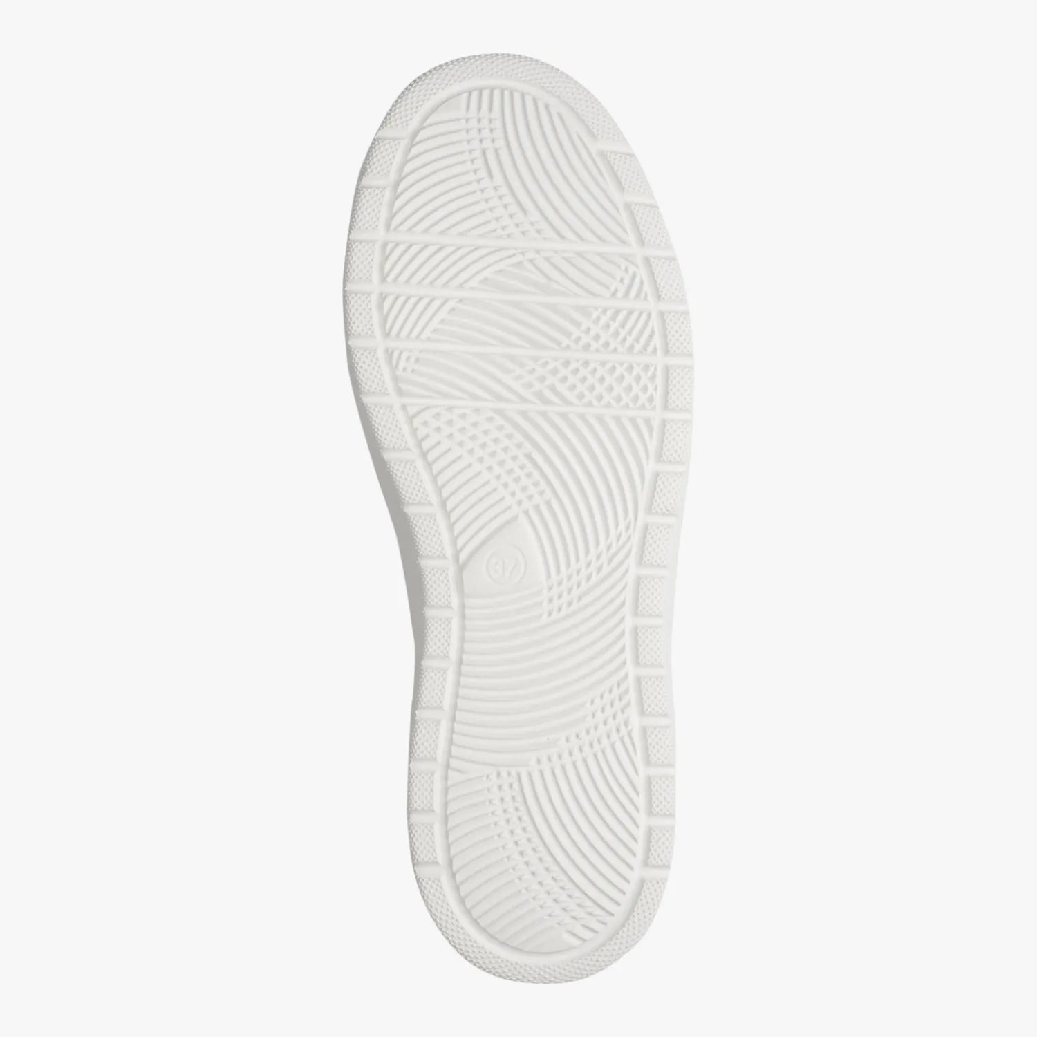 Jana Softline Wht Leo Metal Lace-Up Trainer (Wide Fit H)