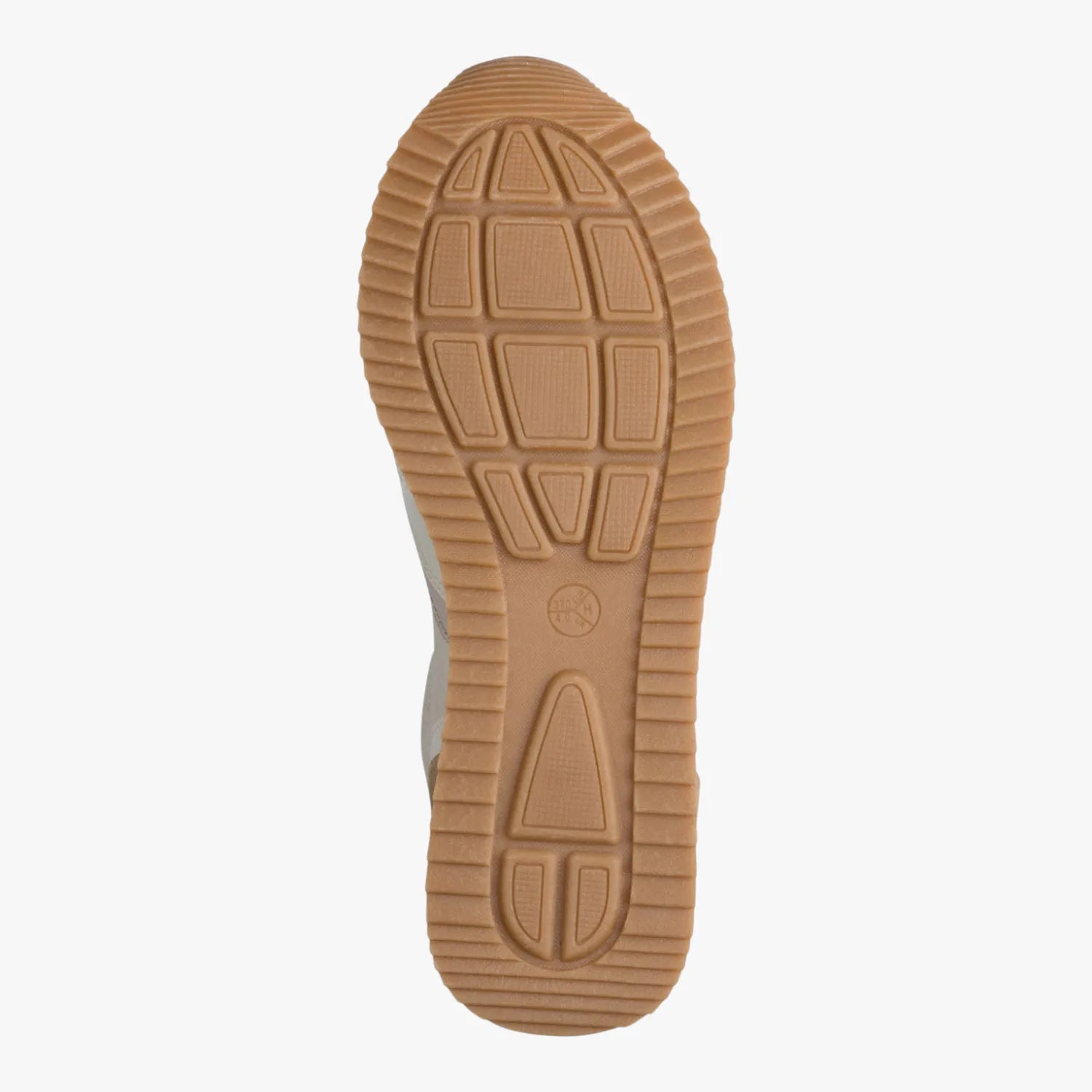 Jana Softline Ivory Comb Lace-Up Trainer (Wide Fit H)