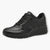 Black Women's Lace-Up Trainers with Zip – Comfortable Vegan Shoes - Leavys Shoes