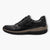 Black Women's Lace-Up Trainers with Bronze Detail – Vegan Comfort Shoes - Leavys Shoes