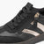Jana Women's Black Trainer with Rose Gold Detail & Zip