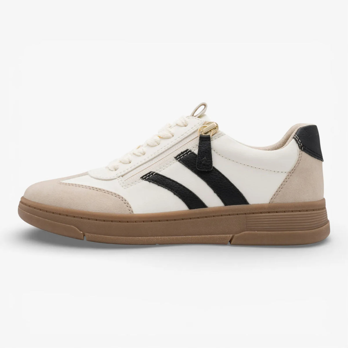 Jana Softline Beige Comb Trainers (Wide Fit H)