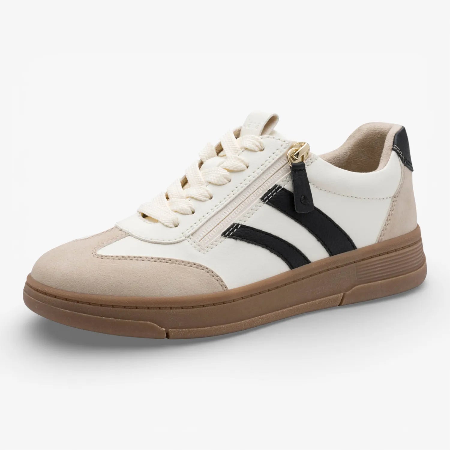 Jana Softline Beige Comb Trainers (Wide Fit H)