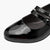 Jana Vegan Black Mary Jane Court Shoe with Double Strap