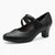 Jana Softline Black Low Block Heel – Wide Fit with Cushioned Insole