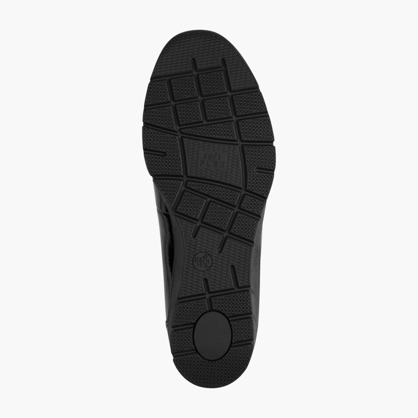 Jana Black Patent Vegan Slip-On Loafer with Tassels - Leavys Shoes