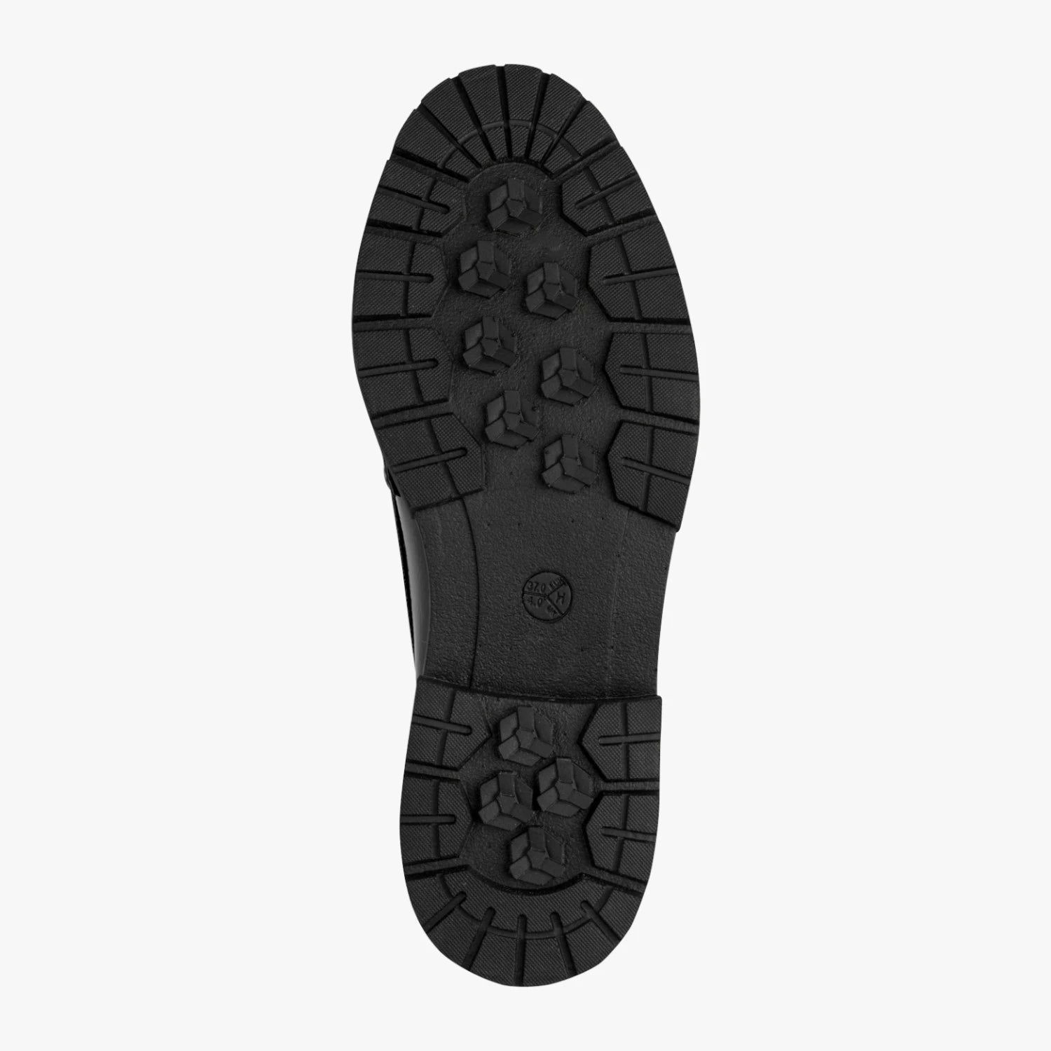 Jana Softline Black Patent Wide Fit Loafers