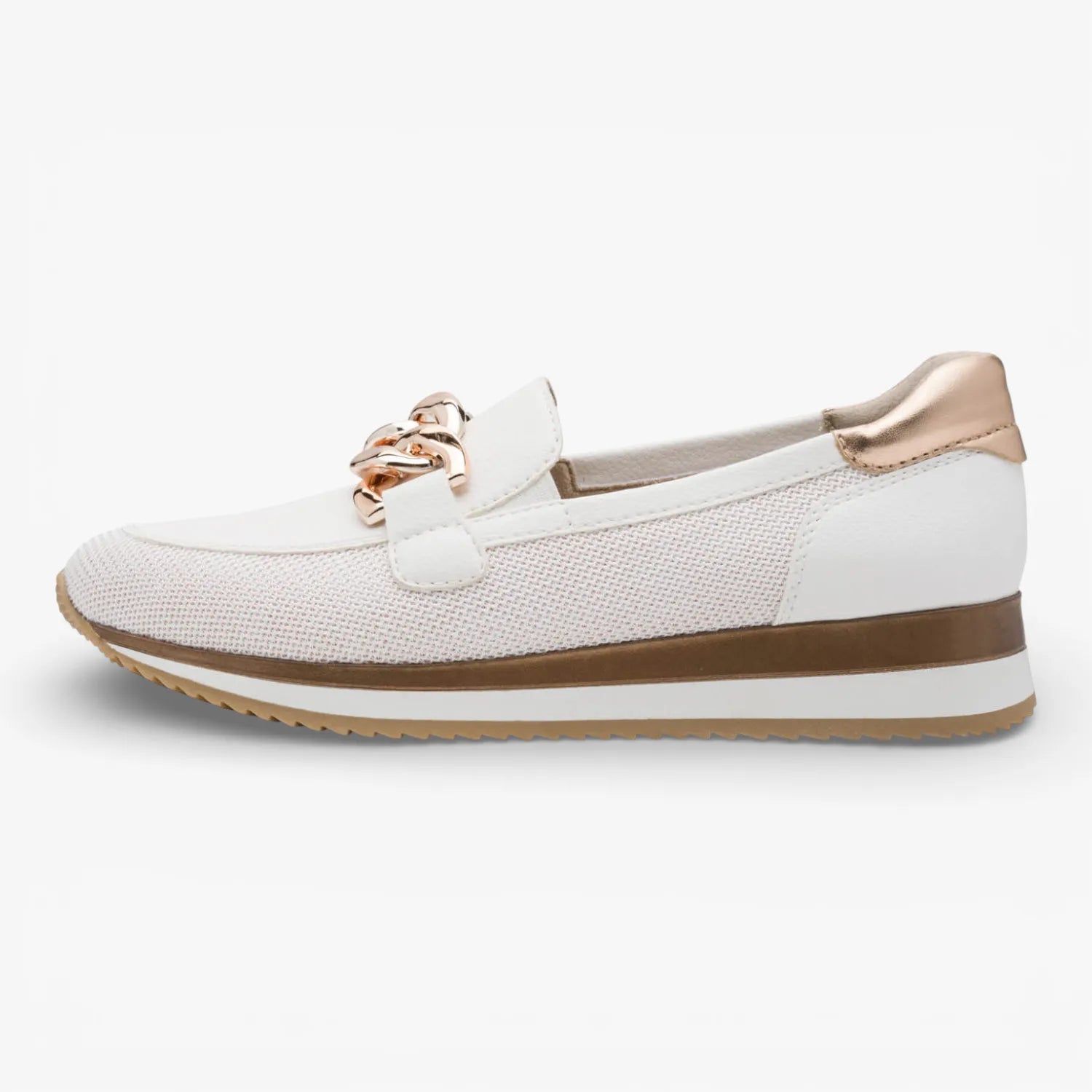 Jana Softline White/Rosegold Slip-on (Wide Fit H) – 8-24766-42 152