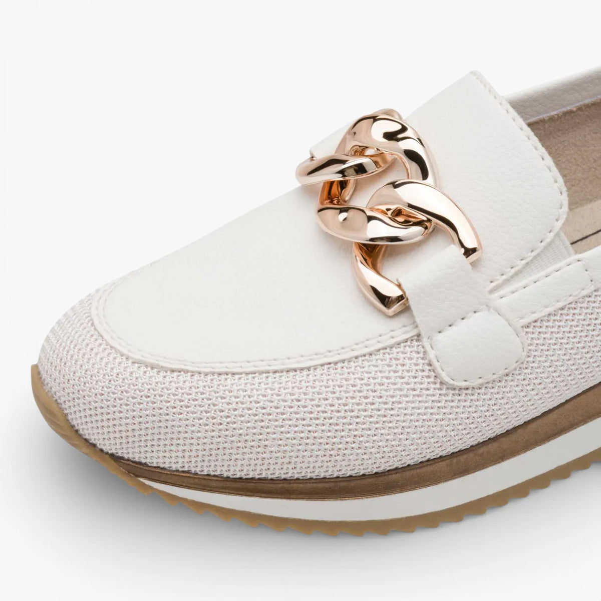 Jana Softline White/Rosegold Slip-on (Wide Fit H) – 8-24766-42 152