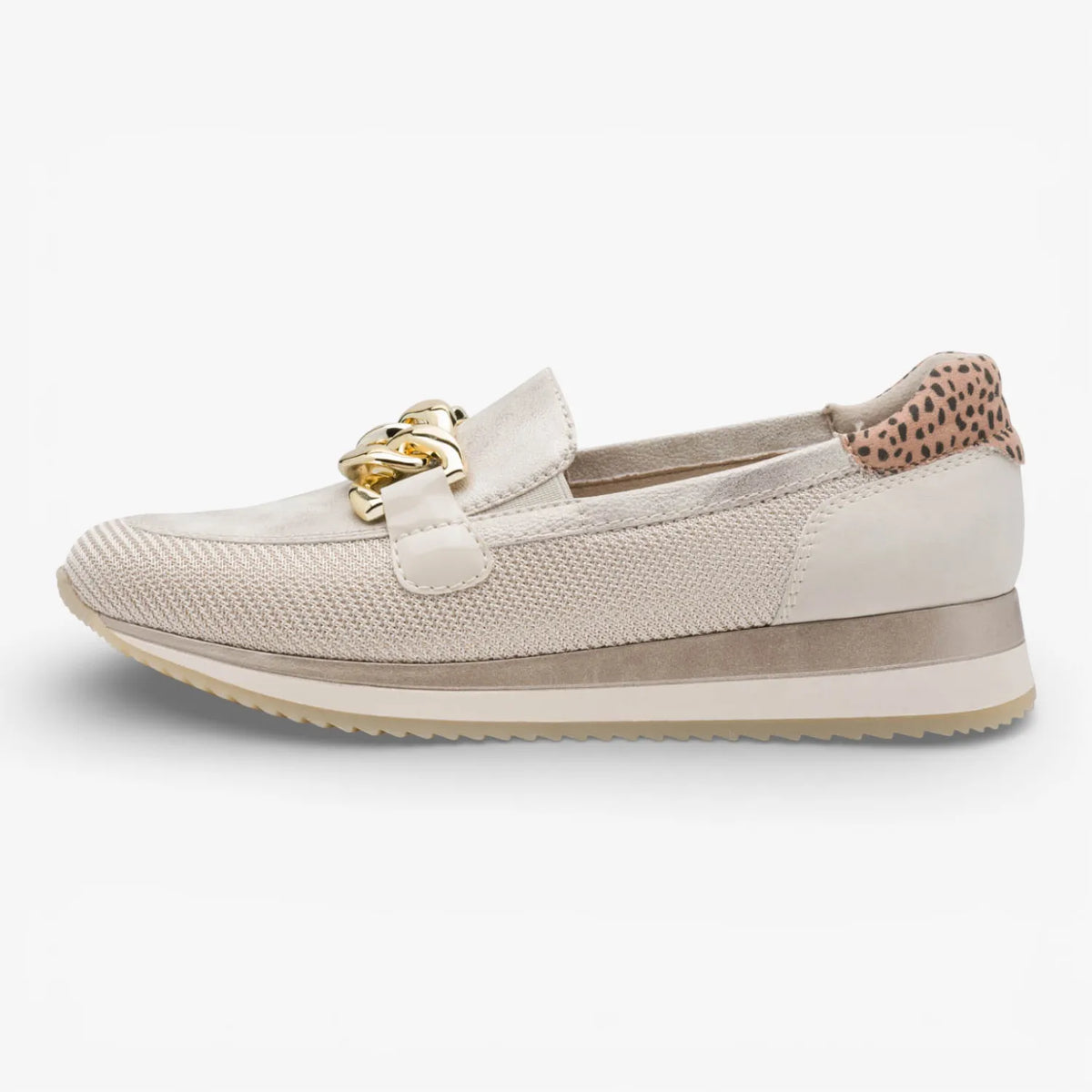 Jana Softline Beige/Gold Slip-on (Wide Fit H) – 8-24766-42 499