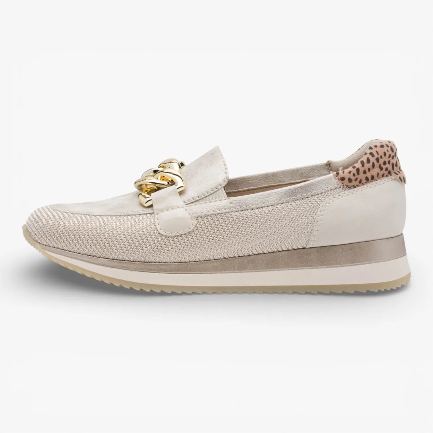 Jana Softline Beige/Gold Slip-on (Wide Fit H) – 8-24766-42 499