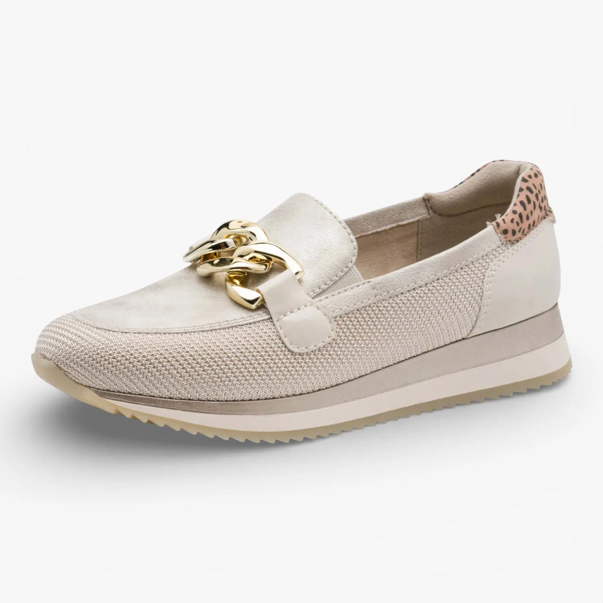 Jana Softline Beige/Gold Slip-on (Wide Fit H) – 8-24766-42 499