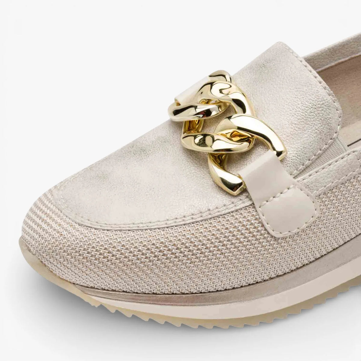 Jana Softline Beige/Gold Slip-on (Wide Fit H) – 8-24766-42 499