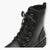 Black Women's Lace-Up Boots with Block Heel - Leavys Shoes