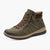 Jana Vegan TEX Green Lace-Up Ankle Boot with Zippers - Leavys Shoes