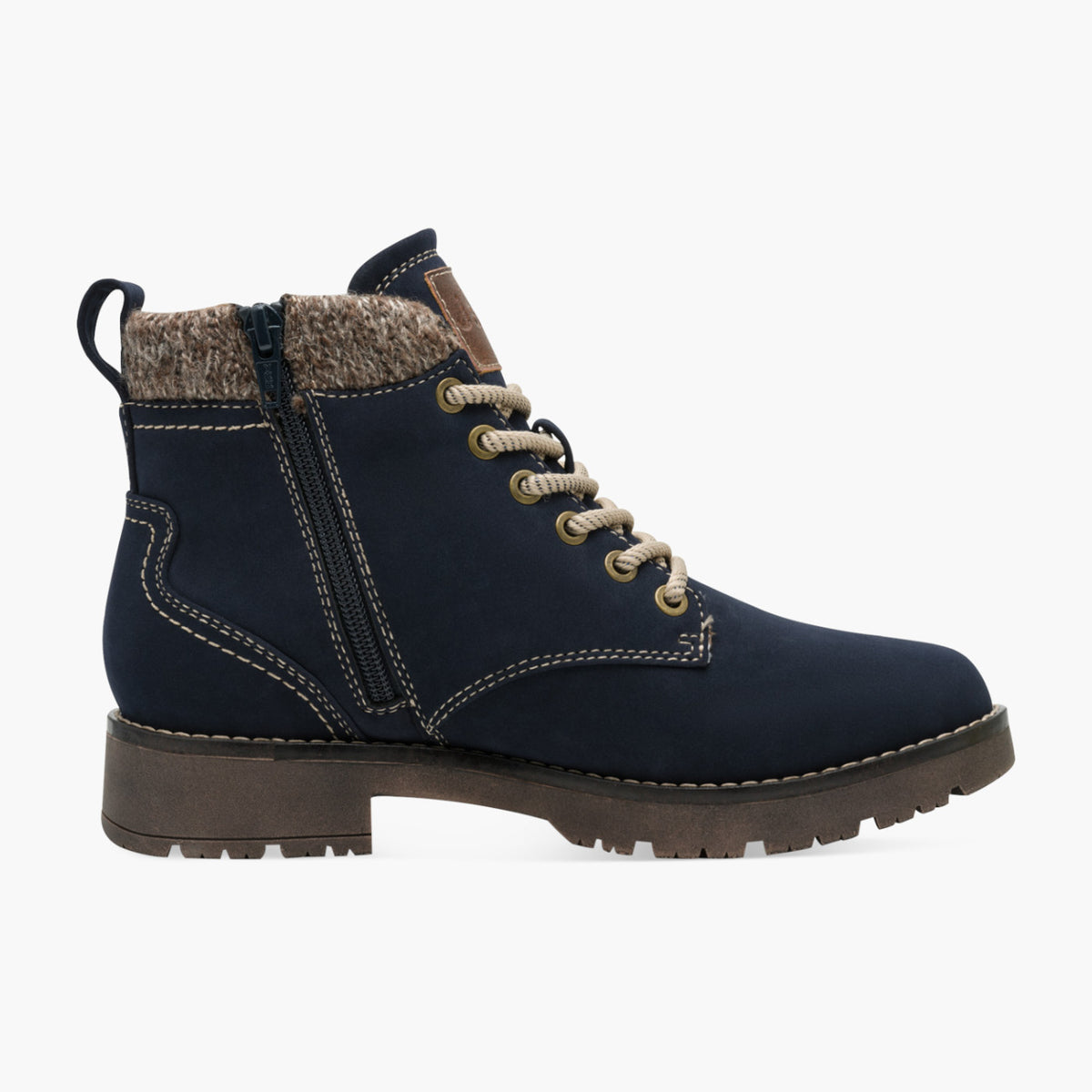 Jana Navy Vegan Winter Boot with Warm Lining & TEX - Leavys Shoes