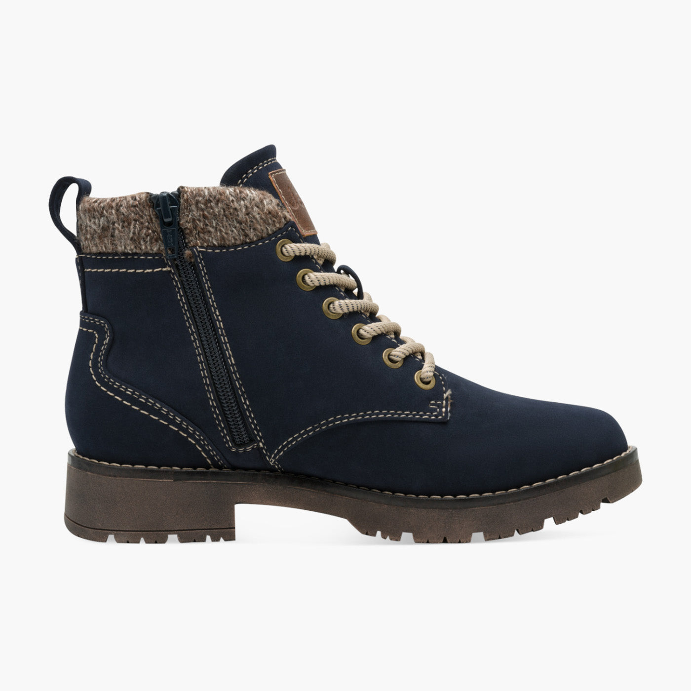Jana Navy Vegan Winter Boot with Warm Lining & TEX - Leavys Shoes