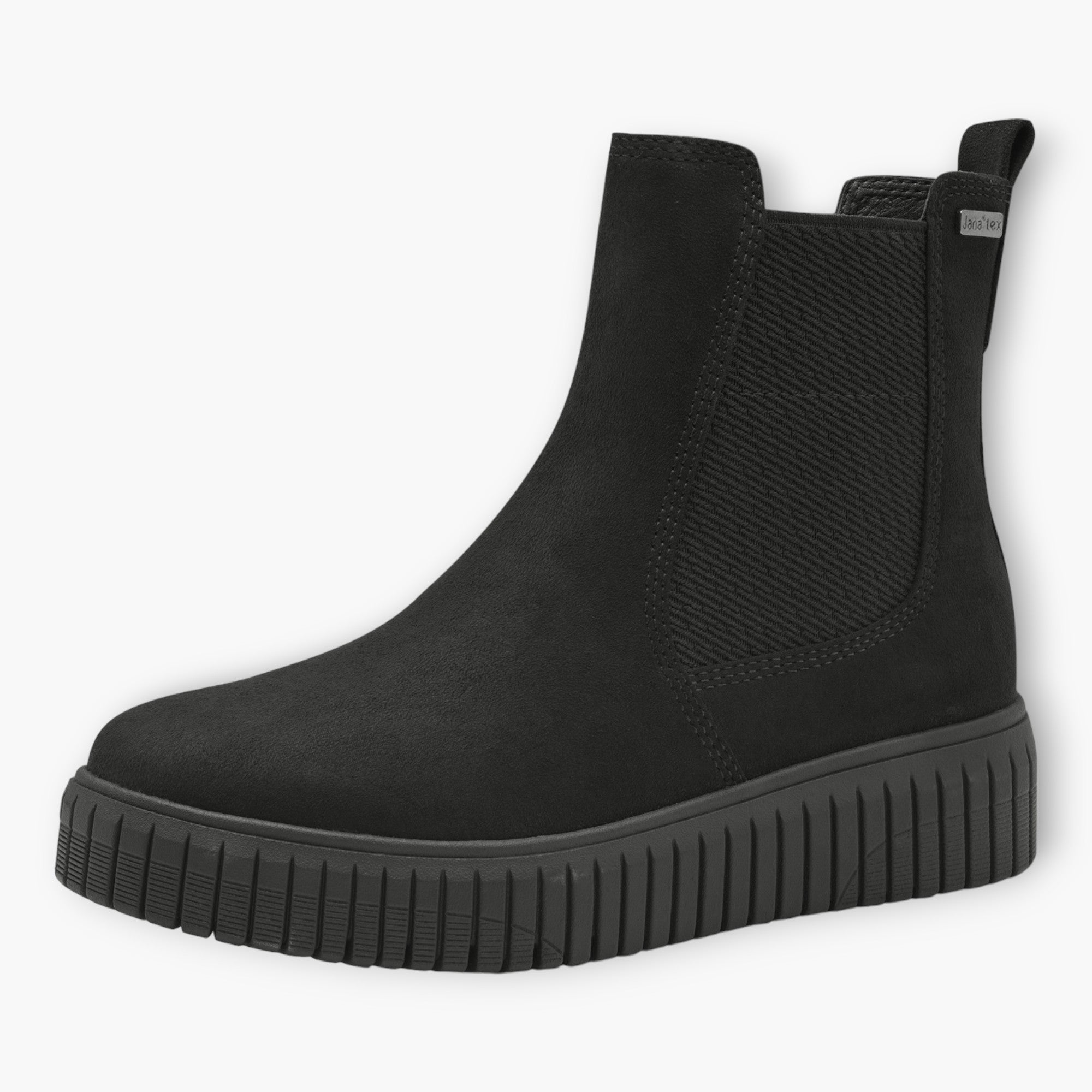 Black Women's Platform Sole Boots - Leavys Shoes