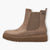 Light Beige Women's Boots with Chunky Platform Sole