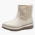 Ivory Women's Fur-Lined Boots with Wedge Sole